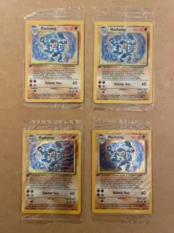 Pokemon TCG WOTC Base Set 1st Edition Machamp Holo rare Factory Sealed - Image 1