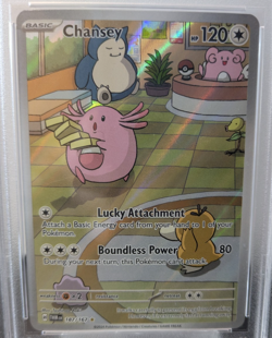 PSA 9 MINT - 2024 POKEMON TWILIGHT MASQUERADE CHANSEY #187/167 ILLUSTRATION RARE - Image 2