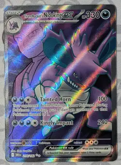 Team Rocket's Nidoking ex - 216/182 - NM - Destined Rivals - Pokemon TCG - Image 1