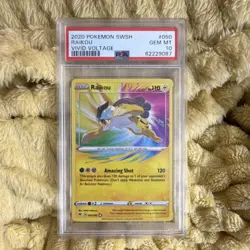 Pokemon TCG Raikou Amazing Rare Holo Swsh04 Vivid Voltage #050/185 PSA 10 - Image 1