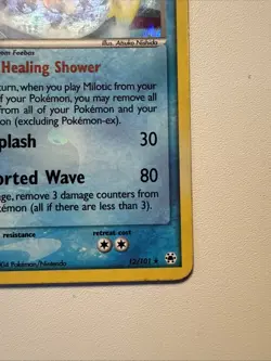 Pokemon - Milotic 12/101 Reverse Holo Hidden Legends 2004 Damaged - Image 4