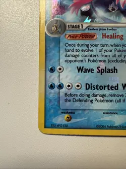 Pokemon - Milotic 12/101 Reverse Holo Hidden Legends 2004 Damaged - Image 5