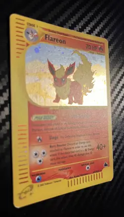Pokemon TCG - Flareon H7/H32 Holo Rare - Skyridge Set (2003 WOTC) e-Series LP - Image 2
