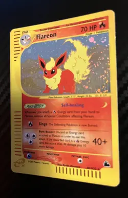 Pokemon TCG - Flareon H7/H32 Holo Rare - Skyridge Set (2003 WOTC) e-Series LP - Image 3