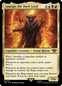 MTG Sauron, the Dark Lord - The Lord of the Rings #224 - Image 1