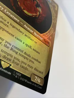 MTG Sauron, the Dark Lord *SHOWCASE FOIL* The Lord of the Rings 0329 NM - Image 3