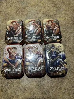 One Piece Tin Pack Set Vol 2. | TS-02 OP-13 | Factory Sealed | Bandai Lot of 6 - Image 1