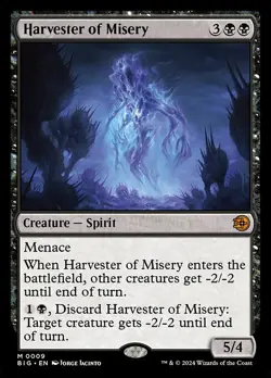 Harvester of Misery M Foil #9 | BIG OTJ: The Big Score | MTG - Image 1
