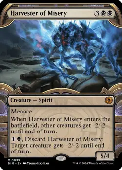 MTG Harvester of Misery 39 Mythic Showcase OTJ The Big Score - Image 1