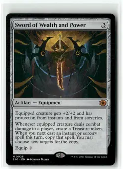 Sword of Wealth and Power 0026 NM MTG OTJ The Big Score Magic - Image 1