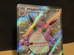 Wigglytuff EX 222/091 Shiny Ultra Rare Full Art Pokemon TCG S&V Paldean Fates - Image 3