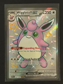 Wigglytuff EX Full Art Ultra Shiny Rare Paldean Fates 222/091 Pokemon TCG - Image 1