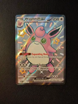 Wigglytuff EX 222/091 Shiny Ultra Rare Full Art Pokemon TCG Paldean Fates NM/M - Image 1