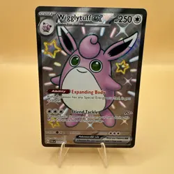 Wigglytuff ex 222/091 Paldean Fates Shiny Ultra Rare Full Art Pokemon TCG NM - Image 1