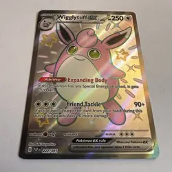 Pokemon Card TCG - Wigglytuff ex 222/091 Shiny Ultra Rare Paldean Fates Full Art - Image 2