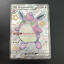 Wigglytuff EX 222/091 Shiny Ultra Rare Paldean Fates - Pokemon TCG - Image 1