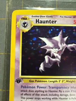Pokemon TCG Haunter 1st Edition Holo Card Fossil, 6/62, Holographic Rare - Image 2