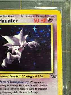 Pokemon TCG Haunter 1st Edition Holo Card Fossil, 6/62, Holographic Rare - Image 3