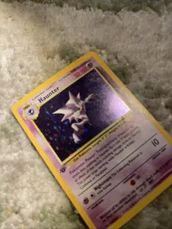 Pokemon TCG Haunter 1st Edition Holo Card Fossil, 6/62, Holographic Rare - Image 3