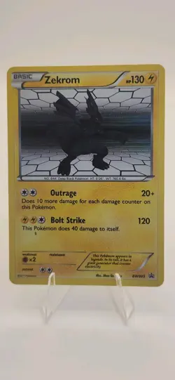 Pokemon TCG Zekrom BW005 Black & White Holo - Image 1