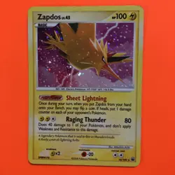 Zapdos Holo Rare 14/100 HP Pokemon Card Majestic Dawn DP Diamond Pearl Platinum - Image 2