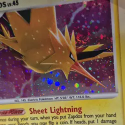 2008 Pokemon - Zapdos 14/100 Rare Holo Diamond & Pearl Majestic Dawn LP #Swirl - Image 2