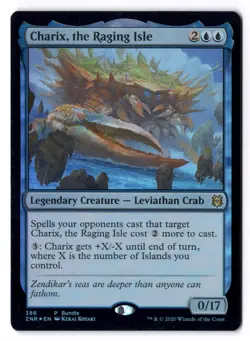Charix The Raging Isle LP* FOIL PROMO Zendikar Rising ENGLISH 386 mtg-UnltdCards - Image 1