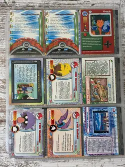 Pokemon Topps 1990’s Card Lot 10 Pages Near Mint Chrome Holo Speckled Sticker - Image 4