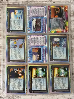 Pokemon Topps 1990’s Card Lot 10 Pages Near Mint Chrome Holo Speckled Sticker - Image 5