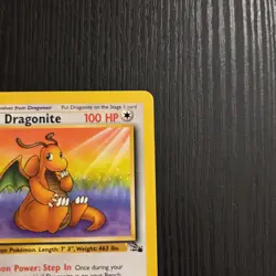 Dragonite 1st Edition Nonholo 19/62 Fossil Set 1999 Vintage Pokemon #59 - Image 2