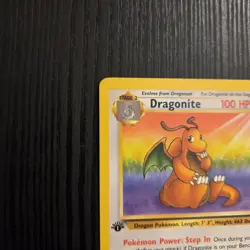 Dragonite 1st Edition Nonholo 19/62 Fossil Set 1999 Vintage Pokemon #59 - Image 3