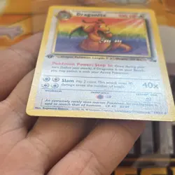 Dragonite 1st Edition Nonholo 19/62 Fossil Set 1999 Vintage Pokemon #59 - Image 5