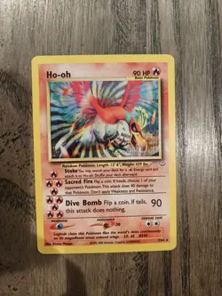 Ho-Oh 1st edition 7/64 Holo Foil Rare Neo Revelation pokemon - Image 1