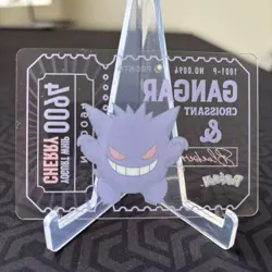 Pokemon Gengar Croissant & Blueberry Promo 1001-P No.0094 Clear Card ~ LP - Image 2