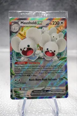 Maushold ex 155/182 - Pokemon TCG Paradox Rift Ultra Rare Card NM SEALED - Image 1