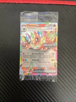Pokemon TCG Flareon EX Double Rare Holo Card Prismatic Stamped Sealed 014/131 - Image 1