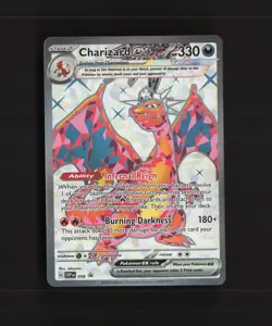 Charizard ex SVP056 Scarlet & Violet Full Art Black Star Promo Pokemon Card NM - Image 1