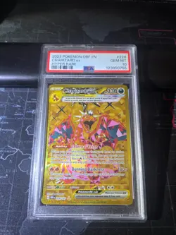 2023 POKEMON OBF EN-OBSIDIAN FLAMES HYPER RARE #228 CHARIZARD EX PSA 10 - Image 1