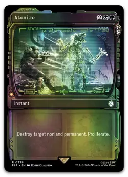 Atomize (Showcase) #338 (Foil) (NM) Fallout PIP Magic MTG - Image 1