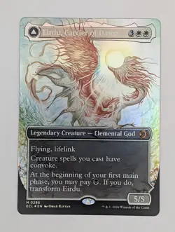 (Foil) Eirdu, Carrier of Dawn (Borderless) (286) Lorwyn Eclipsed Mtg NM - Image 1