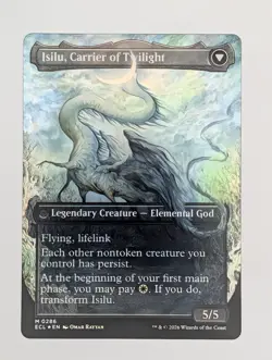 (Foil) Eirdu, Carrier of Dawn (Borderless) (286) Lorwyn Eclipsed Mtg NM - Image 2