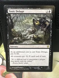 MTG TOXIC DELUGE Commander 2013 LP Lightly Played - Image 1