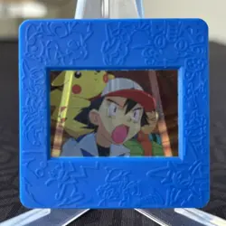 Ash & Pikachu 8 Meiji Slide Picture Frame Japanese Pokemon Card ~ MP - Image 1