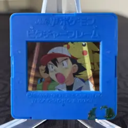 Ash & Pikachu 8 Meiji Slide Picture Frame Japanese Pokemon Card ~ MP - Image 2