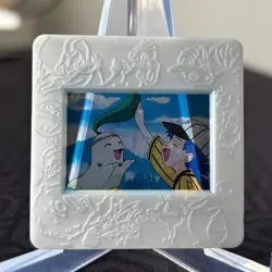 Casey & Chikorita 1 Meiji Slide Picture Frame Japanese Pokemon Card - Image 1
