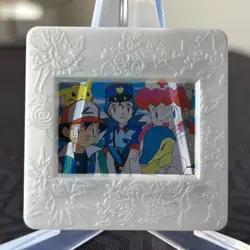 Ash Misty Officer Cyndaquil 6 Meiji Slide Picture Frame Japanese Pokemon - Image 1