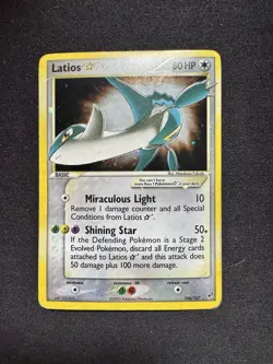 Pokemon Gold Star Latios 106/107 EX Deoxys Holo Rare - Image 1