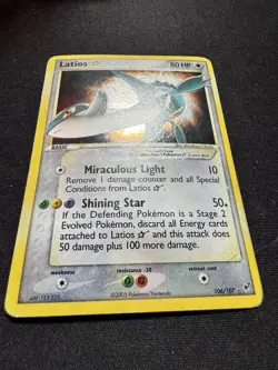 Pokemon Gold Star Latios 106/107 EX Deoxys Holo Rare - Image 2