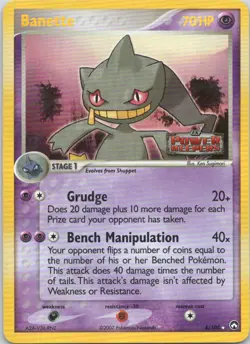 2007 EX - Power Keepers Banette STAMPED HOLO RARE #4 - Image 1