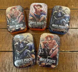 One Piece Tcg Tin Set Of 5! TS-02 OP-13 Volume 2, Factory Sealed, READY TO SHIP! - Image 1